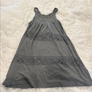 GAP Gray Sleeveless Halter Casual Sundress